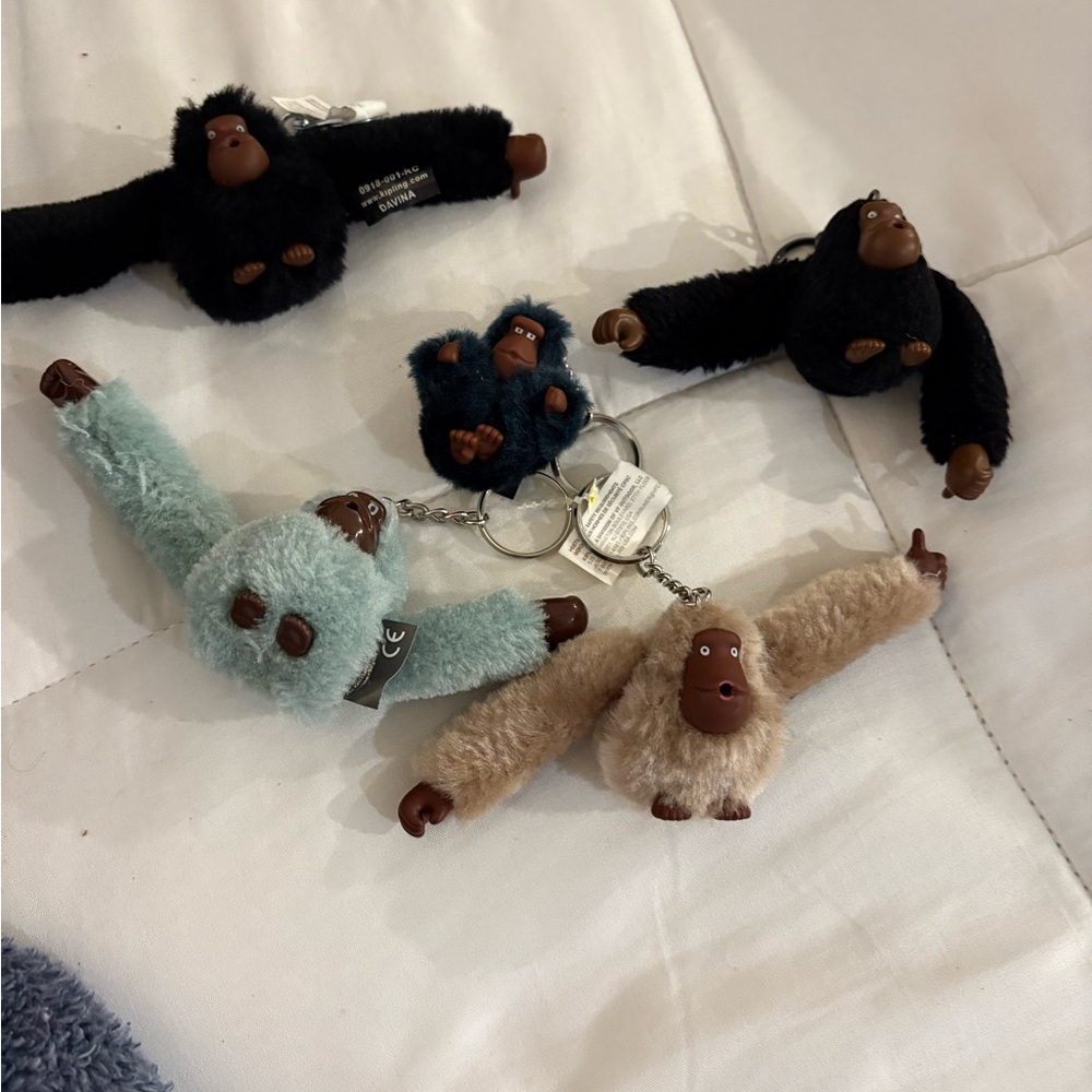 Kipling Small Pet Toys Black and Blue Plush Set